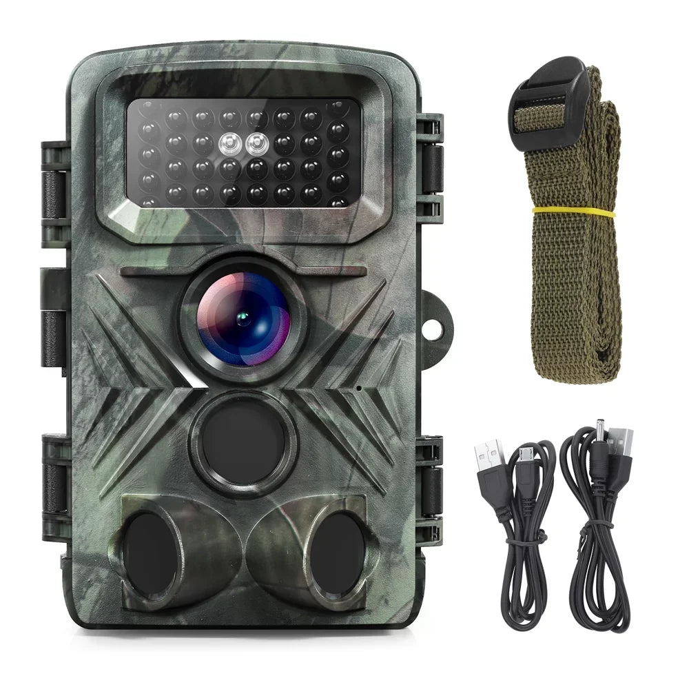 32MP 1080P Outdoor Trail Camera Field Detection Infrared Camera 2.0 inch TFT Color Display Day Night Use Hunts Night-Visions Camera IP66 Waterproof