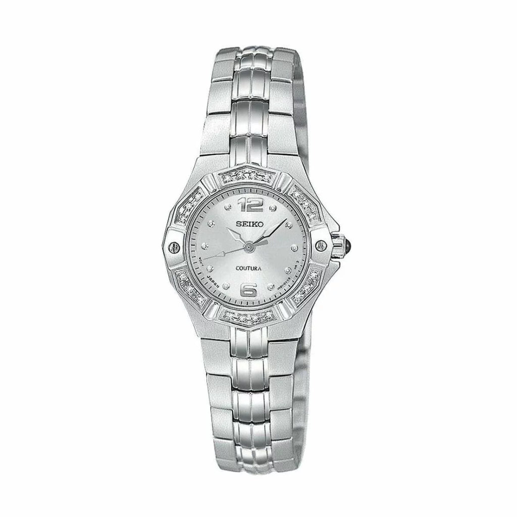 Seiko Women's SXGN25 Coutura Diamond Silver-Tone Watch