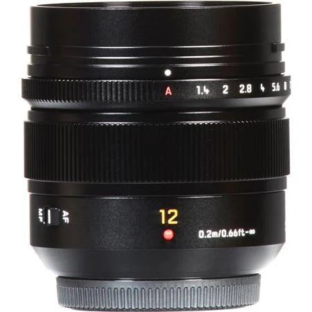 Lumix G Leica DG Summilux 12mm f/1.4 Aspherical Lens for Micro Four Thirds, charcoal