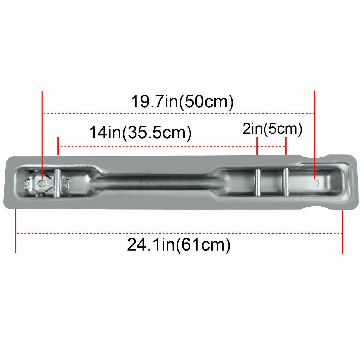 KOJEM Rear Seat Brackets Fit for 2007-2018 Mercedes Benz Sprinter Models Set of 3 Steel Silvery