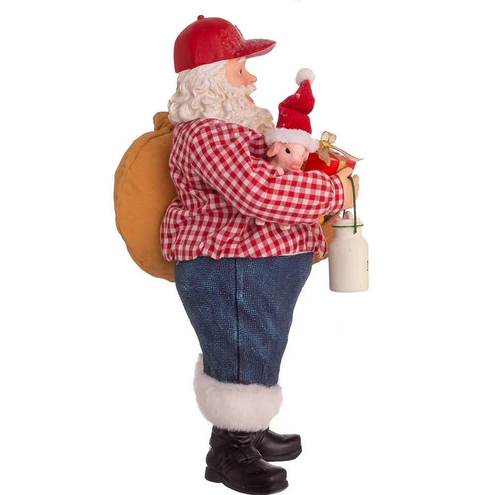 Kurt Adler 10.5-25mm Fabriché Farmer Santa