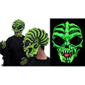 UV Light Reactive Down to Earth Alien Mask, charcoal