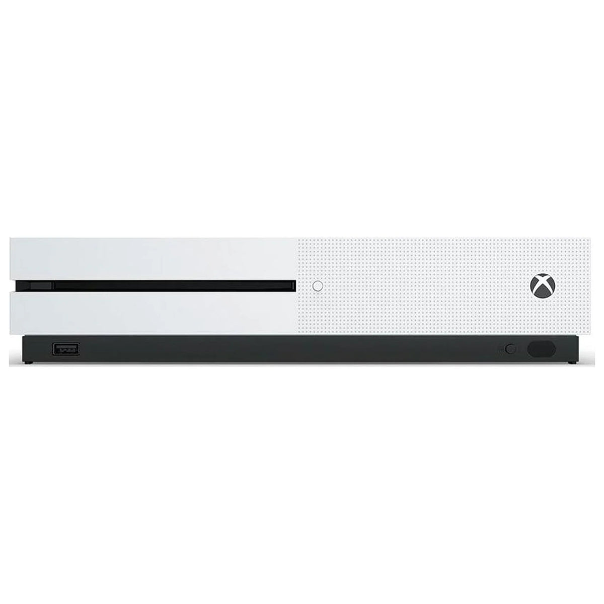 Pre-Owned  Xbox One S 1TB with 2 Controller, 4K Ultra HD White with BOLT AXTION Cleaning Kit Headset Bundle (Refurbished: Like New)