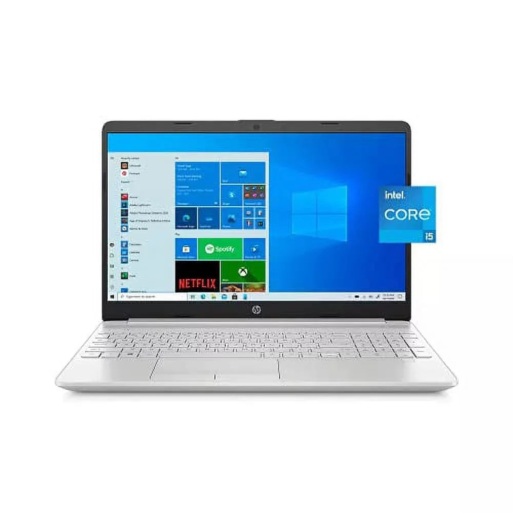 2022 15.6" HD Touchscreen Laptop PC  4-Core i5-1135G7 8GB DDR4 256GB NVMe SSD Iris Xe Graphics Webcam HDMI WiFi AC RJ45 BT USB-C Backlit Keyboard Silver Windows 10 Pro w/RE Accessories