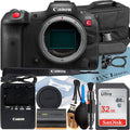 EOS R5 C Mirrorless Cinema Camera (Body) with 4K Video + SanDisk 32GB Memory Card + Case + ZeeTech Accessory Bundle