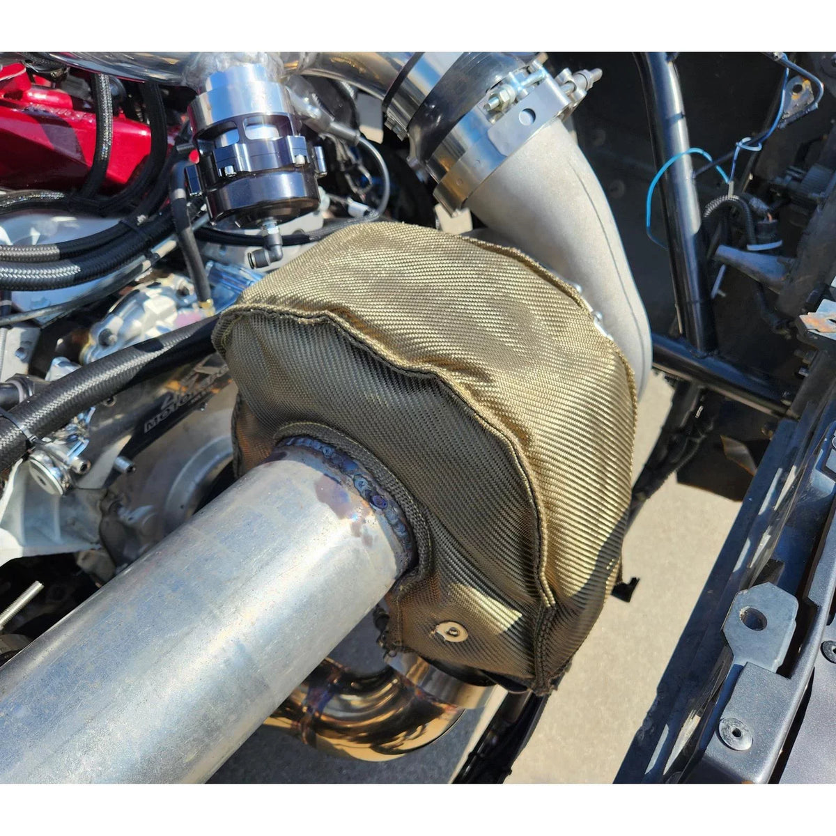 VS Racing VSRTBT3-1B Turbo Heat Shielding Blanket, T3, ebony