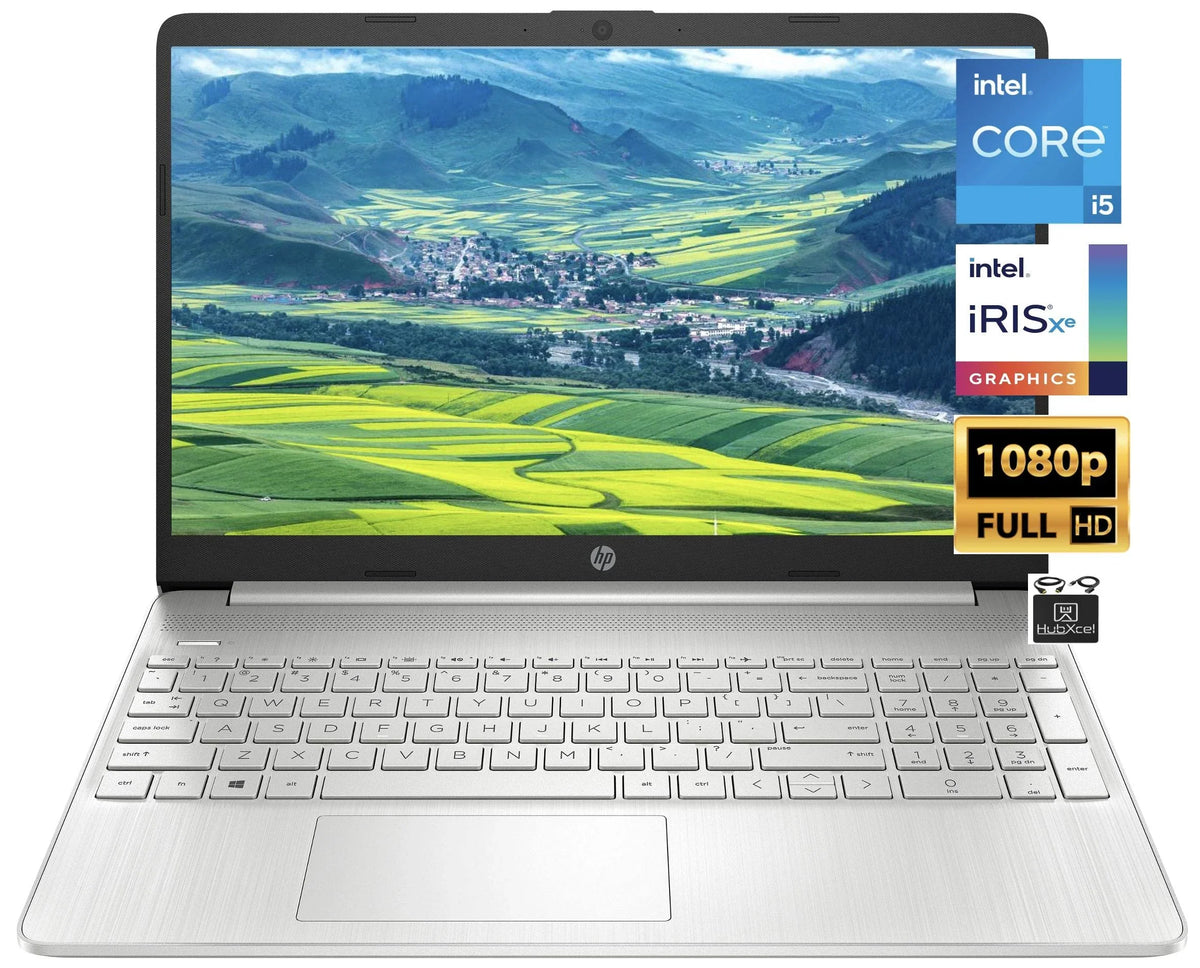 2023 Pavilion 15.6’’ FHD Screen Laptop, Quad Core  i5-1135G7 (Upto 4.2GHz), 8GB RAM, 512GB SSD, Iris Xe Graphics HD Webcam, WiFi 6, Bluetooth, Long Hour Battery, Windows 11+HubxcelAccessory