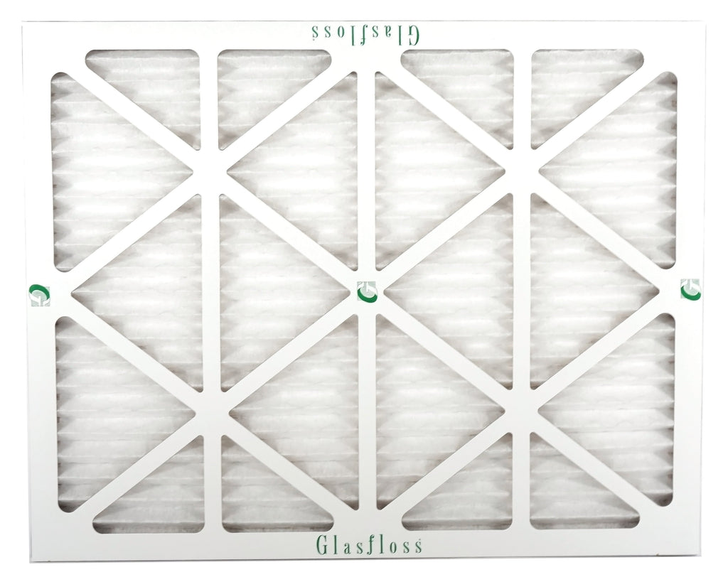 Glasfloss 16x20x1 - MERV 10 -Qty:12 - Furnace Air Filter - Made in USA (Actual Size: 15.5 x 19.5x7/8 1 inch)