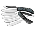 Outdoor Edge RLY50C Razor-Lite EDC 3.5" 420J2 Stainless Steel Drop Point Tanto Polymer ebony, Gray Inserts