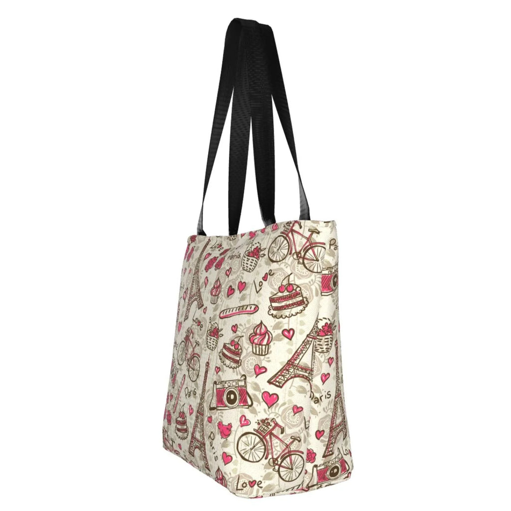 Lukts Paris Vintage Tote Bag,Shoulder Bag Women'S Hobos Handbags Large Capacity Shopping Bag