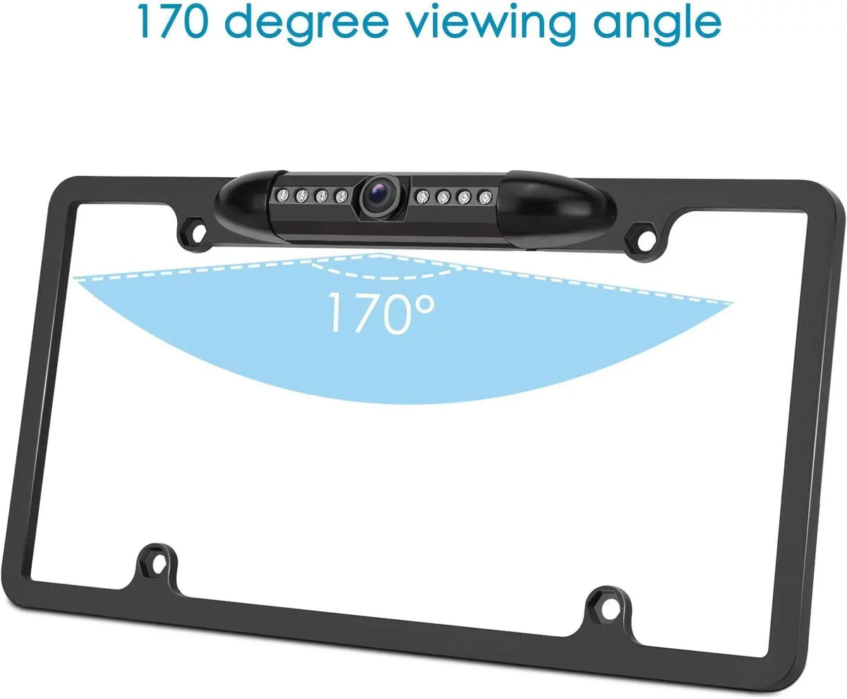 Backup Camera Rearview License Plate Waterproof for Kenwood DDX-512 DDX512 dark