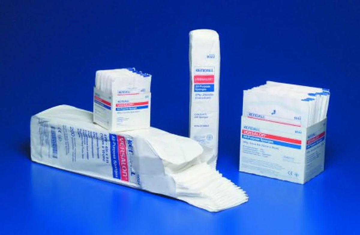 Curity NonWoven Sponge Polyester / Rayon 4-Ply 4 X 4 1 inch Square Sterile, 8044-- - Case of 1200