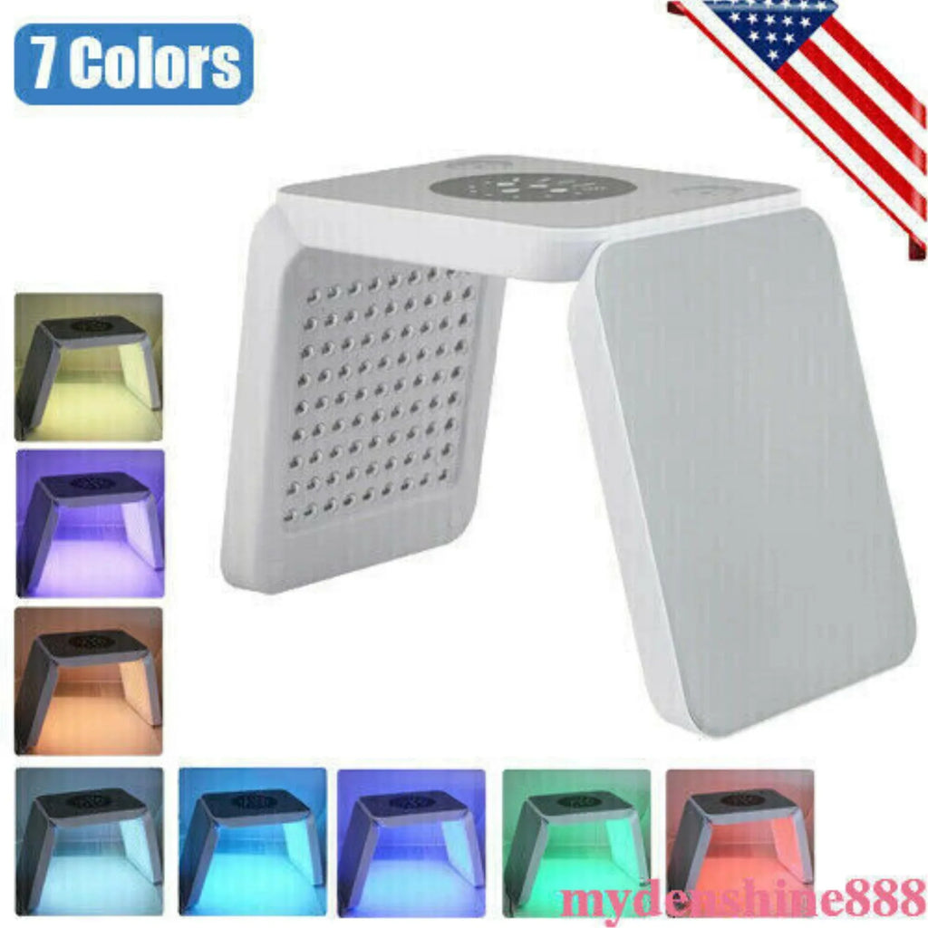 7 Colors LED Facial Mask Machine for Skin Rejuvenation & Acne  - Photon Light Therapy Beauty Tool, Made in