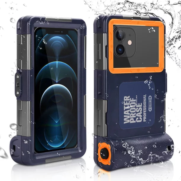 UrbanX Professional [15m/50ft] Swimming Diving Surfing Snorkeling Photo Video Waterproof Protective Case Underwater Housing for ZTE Axon 11 SE 5G And all Phones Up to 6.9 inch LCD with Lanyard