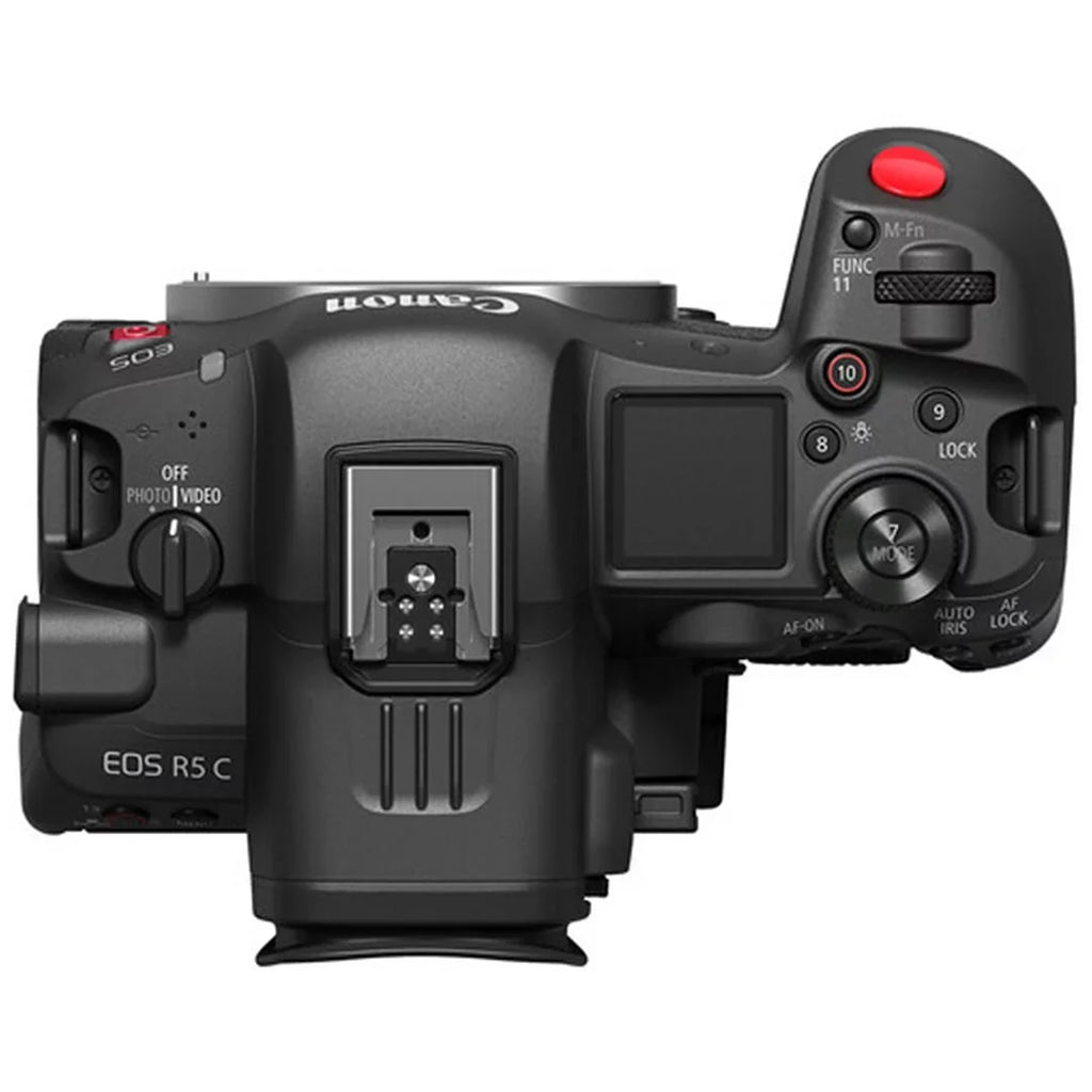 EOS R5 C Mirrorless Cinema Camera (Body) with 4K Video + SanDisk 32GB Memory Card + Case + ZeeTech Accessory Bundle