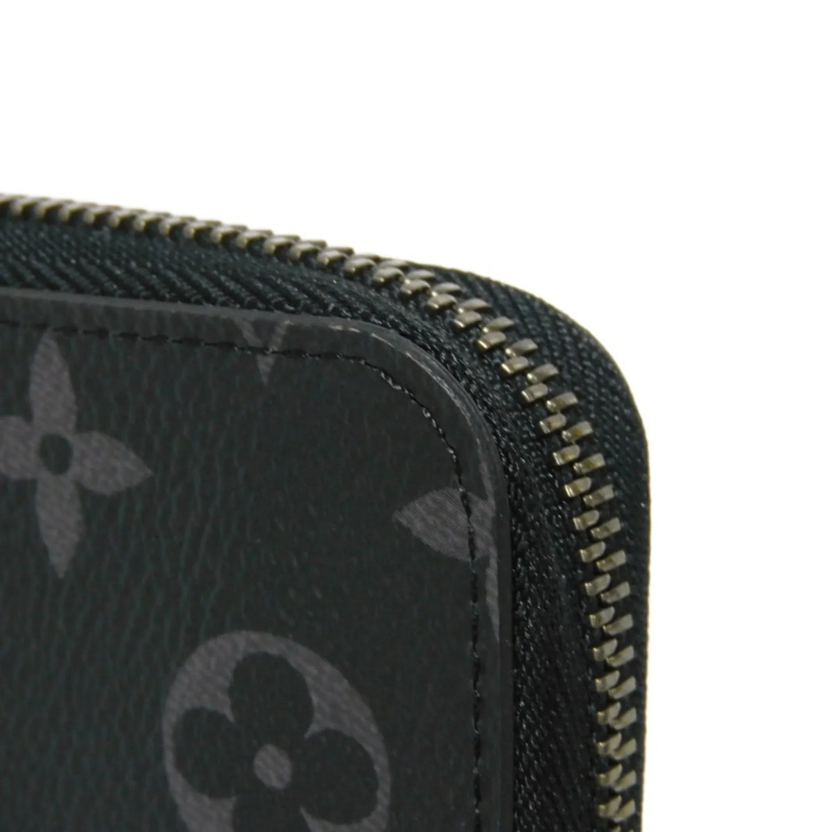 Pre-Owned LOUIS VUITTON Long Wallet Zippy Vertical LV Logo Round Zipper Monogram Eclipse Noir M62295 Men's Billfold (Good)