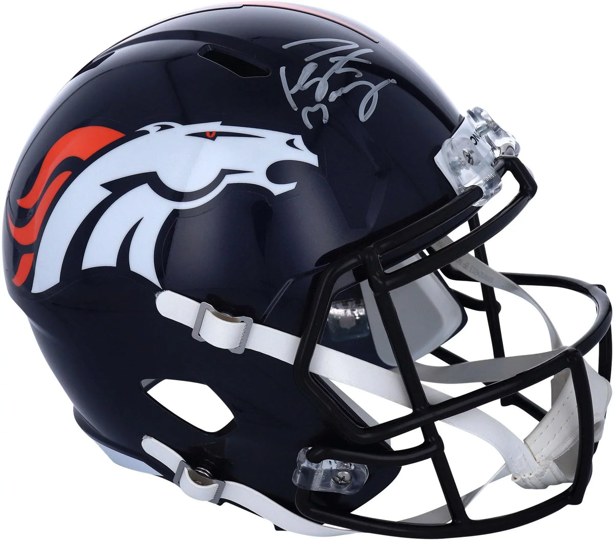 Peyton Manning Denver Broncos Autographed Riddell Speed Replica Helmet - Fanatics Authentic Certified