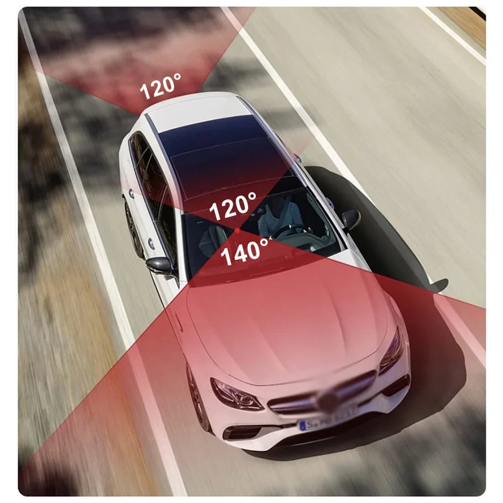 Pinnaco Dash Camera,Radirus Pristin 3-lens Inside inch Screen 1080p Dvr Dash Inside Rear Support Dash Camera 3 25mm Screen Dashcam Rear Camera Owsoo