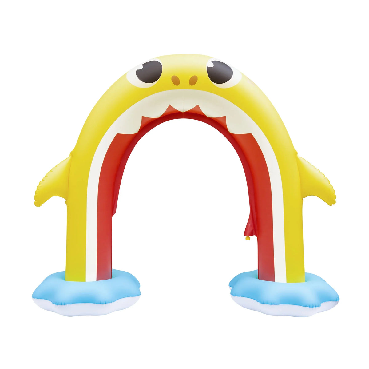 Pinkfong Baby Shark 5ft Inflatable Rainbow Arch, Backyard Water Sprinkler Summer Fun (Ages 2+)