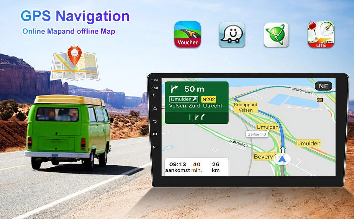 10.1" 1280*720 IPS Android 12 Wifi 2+32GB Car Stereo Radio Carplay GPS Navigation For  Corolla 2014 2015 2016