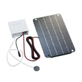 oshhnii Solar Air Pump,Aquarium Air Pump Oxygenator Silent Eco Friendly,6V Solar lake Aerator Solar Powered water feature Pump for Hydroponics