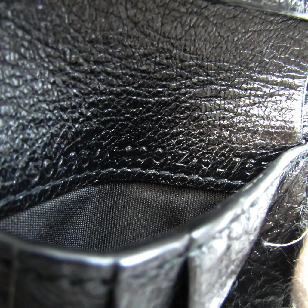 Pre-Owned Balenciaga 504934 Unisex Leather Wallet (bi-fold) charcoal (Good)