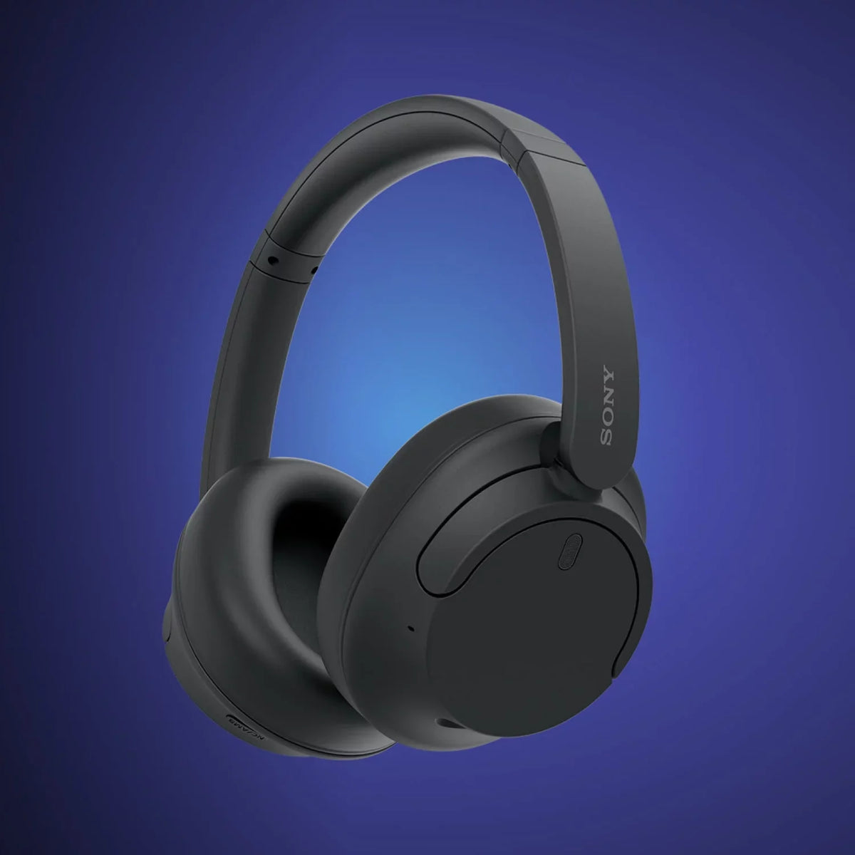 WH-CH720N Wireless Noise Cancelling Headphone, ebony Bundle with Wood Headphone Display Stand Secure Tabletop Holder / Gaming Headset Hanger