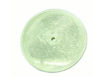 Reflector - Center Hole Mount - Clear (60 Pack). Cortina 13-099-41 3-3/8" Dia