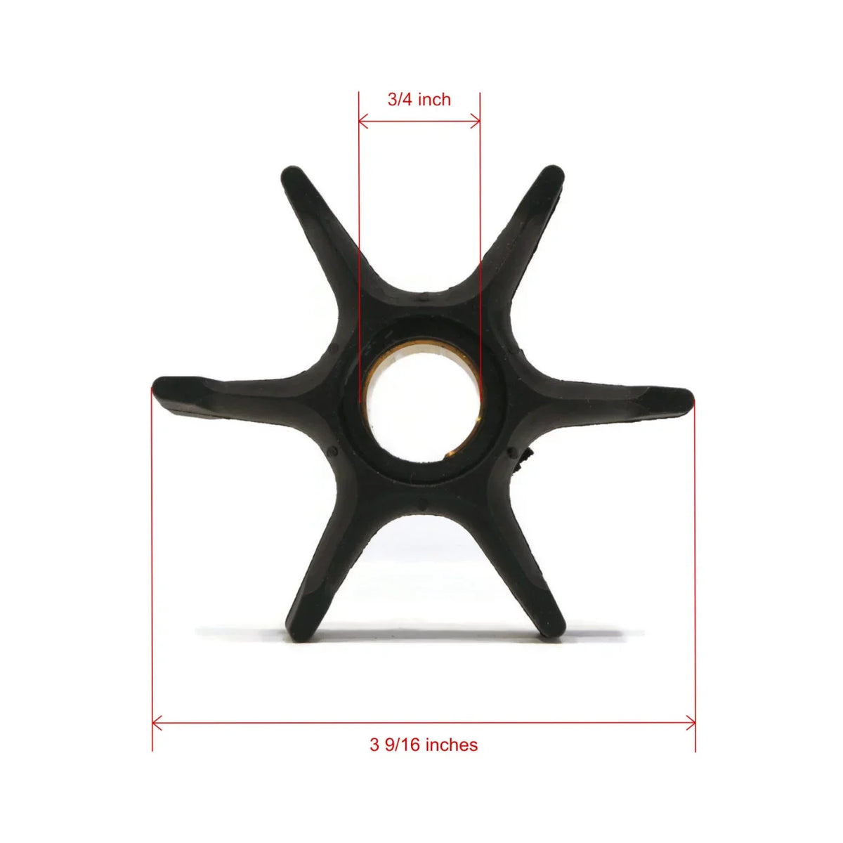 The ROP Shop | Water Pump Impeller Kit For 1979 Evinrude 75  75943R Outboard With 15" Transom