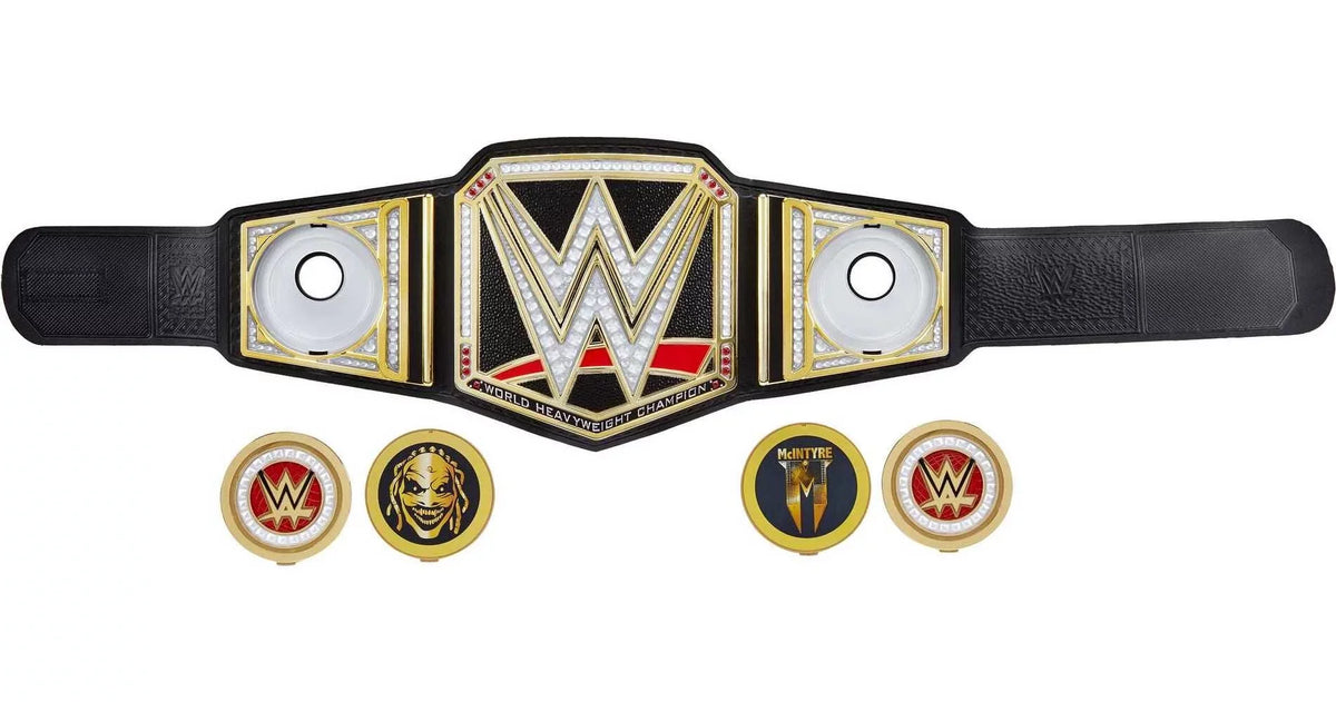 WWE Championship Showdown WWE Championship, Role-Play Title Belt with Metallic Sideplates