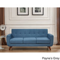 Pride Furniture Grace Rainbeau Linen Upholstered Tufted Mid-century Sofa Payne'S Grey. US Pride Furniture U.S