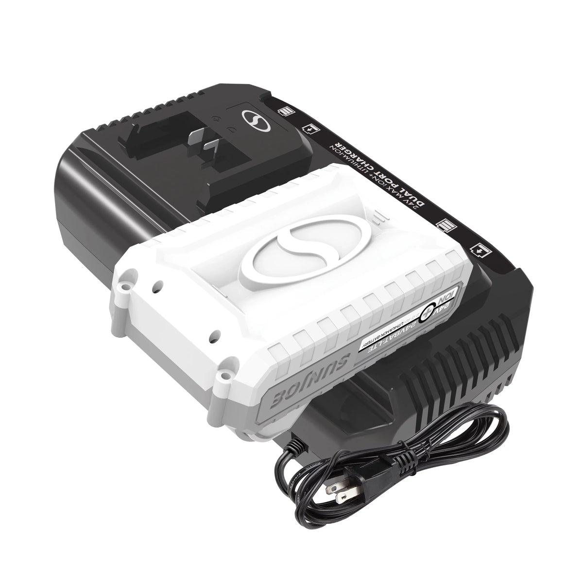 Snow Joe + Sun Joe Certified Authentic 24V Dual Port Quick Charge Docking Station