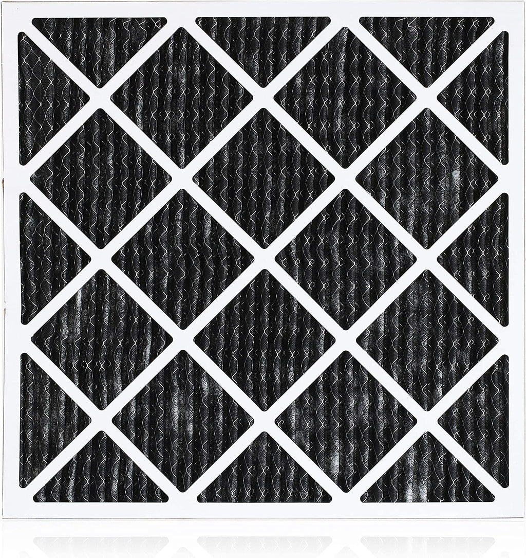 Filterbuy 20x24x1 MERV 8 Odor Eliminator Pleated HVAC AC Furnace Air Filters with Activated Carbon (12-Pack)