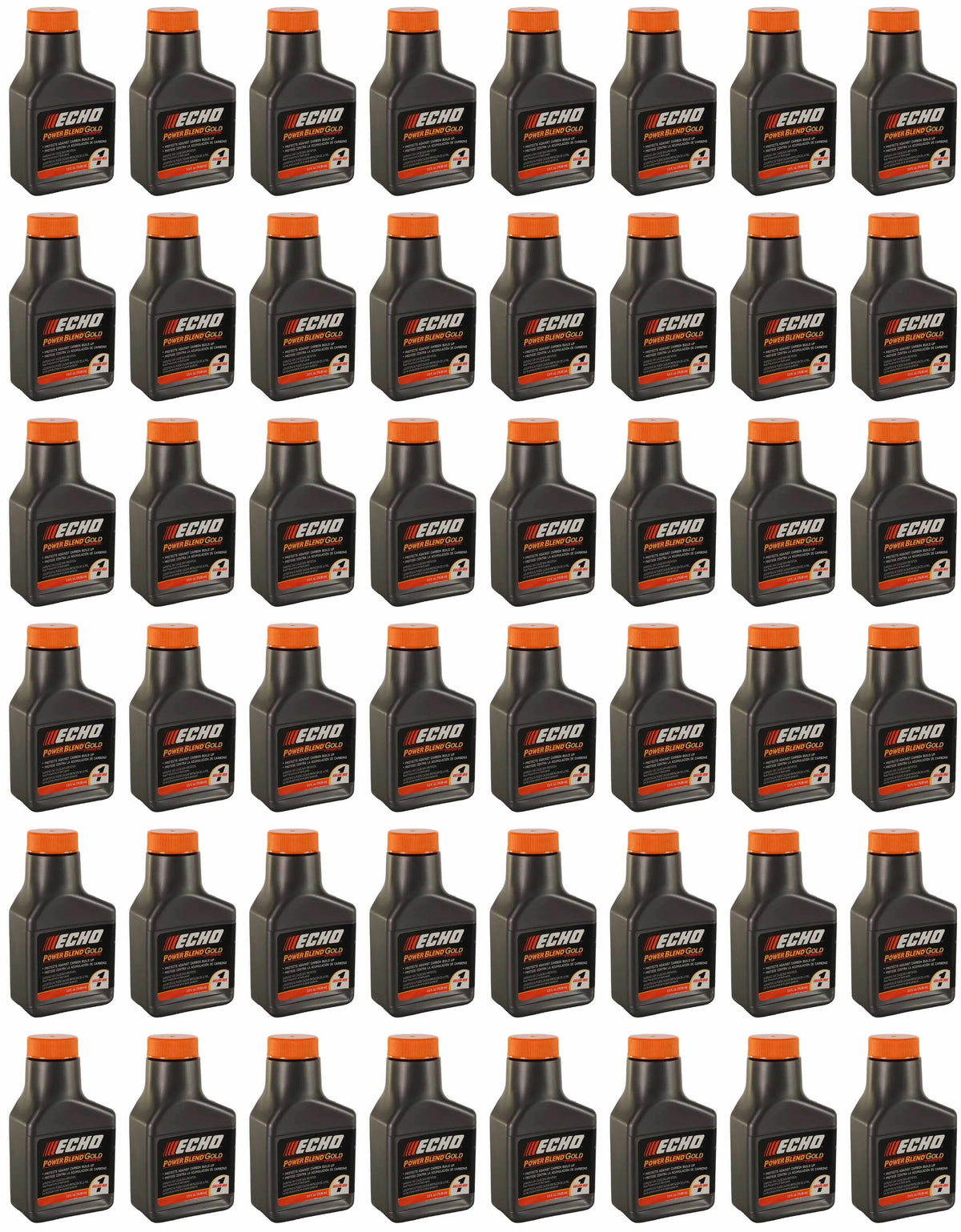 Genuine 48 Pack Echo 2.6 oz Oil Bottles 2 Cycle Mix for 1 Gallon Power Blend / 6450001