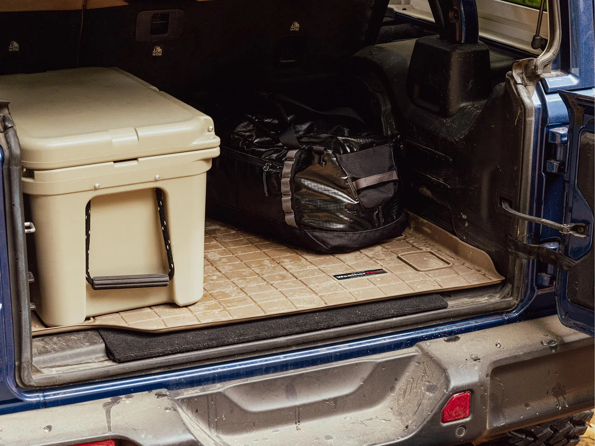 WeatherTech Cargo Trunk Liner with Bumper Protector compatible with 2011-2013  Highlander - Behind 2nd Row Seating With Bumper Protector, Grey